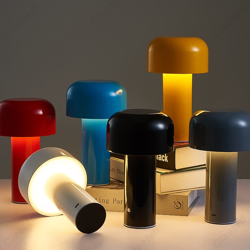 Lampe de table LED en forme de champignon